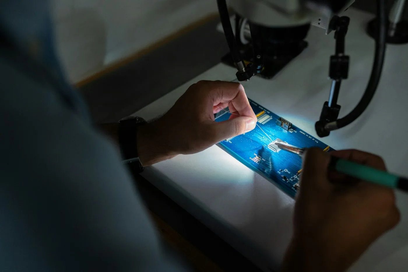 Hands-on technical work with industrial equipment